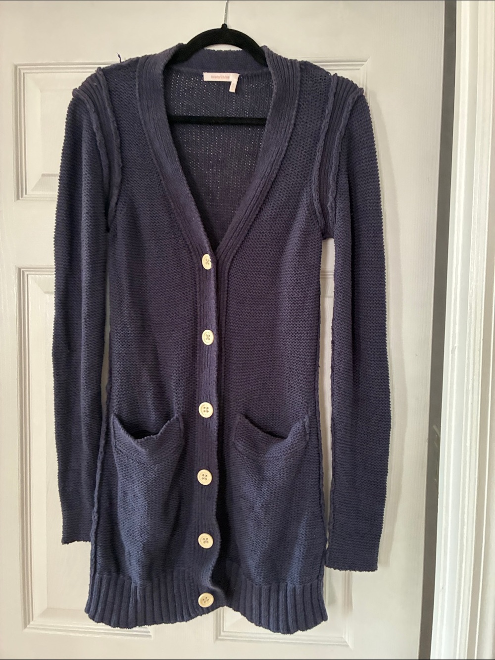See By Chloe Knit Cardigan Sweater - Navy